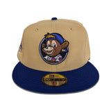 Vegas Gold Chicago Cubs Clark The Bear Logo Royal Visor Gray Bottom 1990 All Star Game Side Patch New Era 59Fifty Fitted