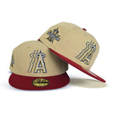 Vegas Gold Los Angeles Angels Red Visor Gray Bottom 2010 All Star Game Side Patch New Era 59Fifty Fitted