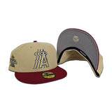 Vegas Gold Los Angeles Angels Red Visor Gray Bottom 2010 All Star Game Side Patch New Era 59Fifty Fitted