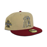 Vegas Gold Los Angeles Angels Red Visor Gray Bottom 2010 All Star Game Side Patch New Era 59Fifty Fitted