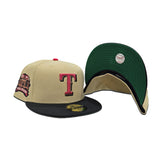 Vegas Gold Texas Rangers Black Visor Green Bottom Final Season Side Patch New Era 59Fifty Fitted