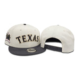 Off White Texas Rangers Dark Gray Visor Gray Bottom Final Season Side Patch New Era 9Fifty Snapback