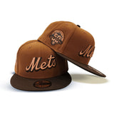 Toasted Peanut New York Mets Brown Visor Green Bottom 50th Anniversary Side Patch New Era 59Fifty Fitted