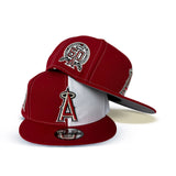 Red White Split Los Angeles Angels 50th Anniversary Gray Bottom 9Fifty New Era Snapback