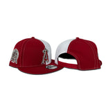 Red White Split Los Angeles Angels 50th Anniversary Gray Bottom 9Fifty New Era Snapback