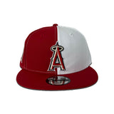 Red White Split Los Angeles Angels 50th Anniversary Gray Bottom 9Fifty New Era Snapback