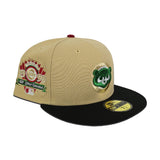 Vegas Gold Chicago Cubs Black Visor Gray Bottom 1990 All Star Game Side Patch New Era 59Fifty Fitted