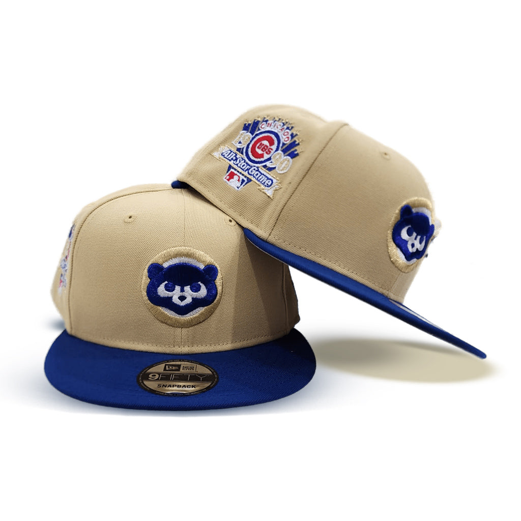 Chicago Cubs Sidepatch 9FIFTY Snapback Hat, Blue, MLB by New Era