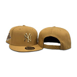 Panama Tan New York Yankees Gold Metal Badge Gray Bottom 1996 World Series Side Patch New Era 9Fifty Snapback