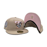 Tan Toronto Blue Jays Pink Bottom 30th Season Side Patch New Era 59Fifty Fitted