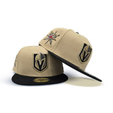 Vegas Gold Vegas Golden Knights Black Visor Green Bottom Secondary Sword Side Patch New Era 59Fifty Fitted