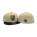 Vegas Gold Vegas Golden Knights Black Visor Green Bottom Secondary Sword Side Patch New Era 59Fifty Fitted
