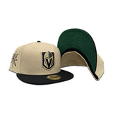 Vegas Gold Vegas Golden Knights Black Visor Green Bottom Secondary Sword Side Patch New Era 59Fifty Fitted