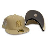Swarovski Crystal Vegas Gold New York Yankees 75th Anniversary Side Patch Gray Bottom New Era 59Fifty Fitted