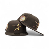 Brown Houston Astros Gray Bottom 35 Great Years Side Patch New Era 59Fifty Fitted