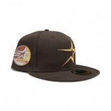 Brown Houston Astros Gray Bottom 35 Great Years Side Patch New Era 59Fifty Fitted