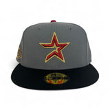 Storm Gray Houston Astros Black Visor Gray Bottom 2004 All Star Game Side Patch New Era 59Fifty Fitted