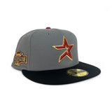 Storm Gray Houston Astros Black Visor Gray Bottom 2004 All Star Game Side Patch New Era 59Fifty Fitted