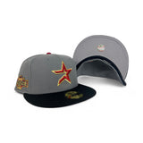 Storm Gray Houston Astros Black Visor Gray Bottom 2004 All Star Game Side Patch New Era 59Fifty Fitted