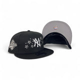Black New York Yankees Floral Logo Gray Bottom 1996 World Series Side Patch New Era 9Fifty Snapback