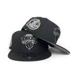 Black/White New York Knicks Gray Bottom 2x Champions Side Patch New Era 9Fifty Snapback