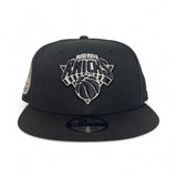 Black/White New York Knicks Gray Bottom 2x Champions Side Patch New Era 9Fifty Snapback