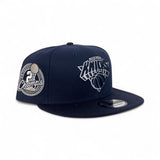 Navy Blue New York Knicks Gray Bottom 2x Champions Side Patch New Era 9Fifty Snapback