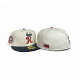 Off White Kansas City Royals Gray Visor Gray Bottom "Raised Royal" Side Patch New Era 59Fifty Fitted