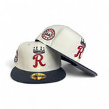 Off White Kansas City Royals Gray Visor Gray Bottom "Raised Royal" Side Patch New Era 59Fifty Fitted