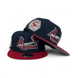 Navy Blue St. Louis Cardinals Red Visor Gray Bottom 1931 World Series Side Patch New Era 9Fifty Snapback