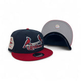 Navy Blue St. Louis Cardinals Red Visor Gray Bottom 1931 World Series Side Patch New Era 9Fifty Snapback