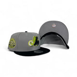 Light Gray Montreal Expos Black Visor Gray Bottom 35th Anniversary Side Patch 9Fifty New Era Snapback