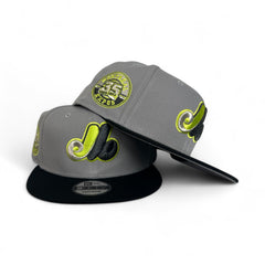 Light Gray Montreal Expos Black Visor Gray Bottom 35th Anniversary