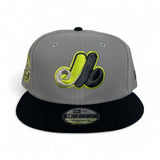 Light Gray Montreal Expos Black Visor Gray Bottom 35th Anniversary Side Patch 9Fifty New Era Snapback
