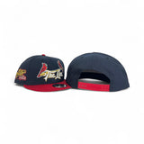 Navy Blue St Louis Cardinals “The Lou” Red Visor Gray Bottom 1982 World Series 9Fifty New Era Snapback
