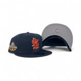Navy Blue St. Louis Cardinals Gray Bottom 2009 All Star Game Side Patch 9Fifty New Era Snapback