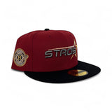Brick Red Houston Astros 'stros Black Visor Gray Bottom Space City Side Patch New Era 59Fifty Fitted