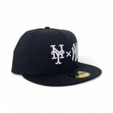 Black New York Yankees x New York Mets Green Bottom 2000 World Series 2000 Subway Series New Era 59Fifty Fitted