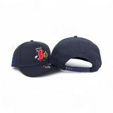 Navy Blue Boston Red Sox Curved Brim Gray Bottom Cartoon Pack New Era 9Fifty A-Frame Snapback