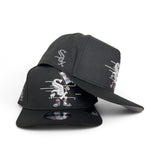 Black Chicago White Sox Curved Gray Bottom Cartoon Pack New Era 9Fifty A-Frame Snapback