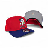 Red Philadelphia Phillies Royal Blue Curved Brim Gray Bottom Cartoon Pack New Era 9Fifty A-Frame Snapback