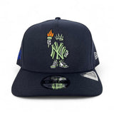 Navy Blue New York Yankees Curved Brim Gray Bottom Cartoon Pack New Era 9Fifty A-Frame Snapback