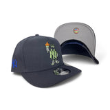 Navy Blue New York Yankees Curved Brim Gray Bottom Cartoon Pack New Era 9Fifty A-Frame Snapback