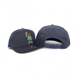 Navy Blue New York Yankees Curved Brim Gray Bottom Cartoon Pack New Era 9Fifty A-Frame Snapback