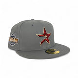 Gray Houston Astros Gray Bottom 2005 World Series Side Patch New Era 59Fifty Fitted