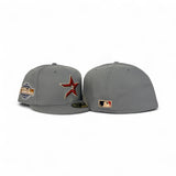 Gray Houston Astros Gray Bottom 2005 World Series Side Patch New Era 59Fifty Fitted
