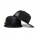 Black Seattle Mariners Gray Bottom 30th Anniversary Side Patch New Era 59Fifty Fitted