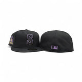 Black Seattle Mariners Gray Bottom 30th Anniversary Side Patch New Era 59Fifty Fitted