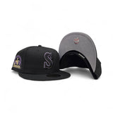 Black Seattle Mariners Gray Bottom 30th Anniversary Side Patch New Era 59Fifty Fitted