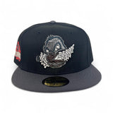 Black Eugene Emeralds Dark Gray Visor Gray Bottom 2014 All Star Game Side Patch New Era 59Fifty Fitted